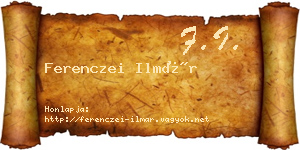 Ferenczei Ilmár névjegykártya